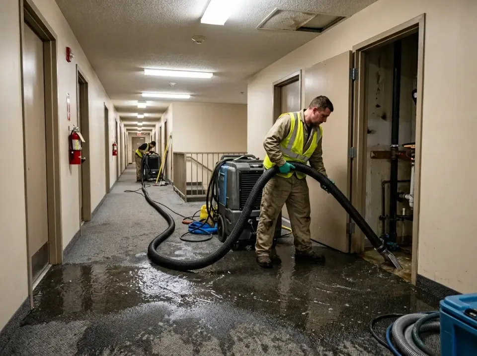 multi-unit-apartment-hallway-f-005 — frequently asked questions, Emergency Burst Pipe Water Extraction & Removal in Del Mont…